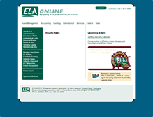 Tablet Screenshot of elaonline.com